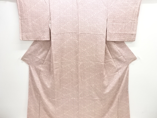 斜め格子模様小紋着物